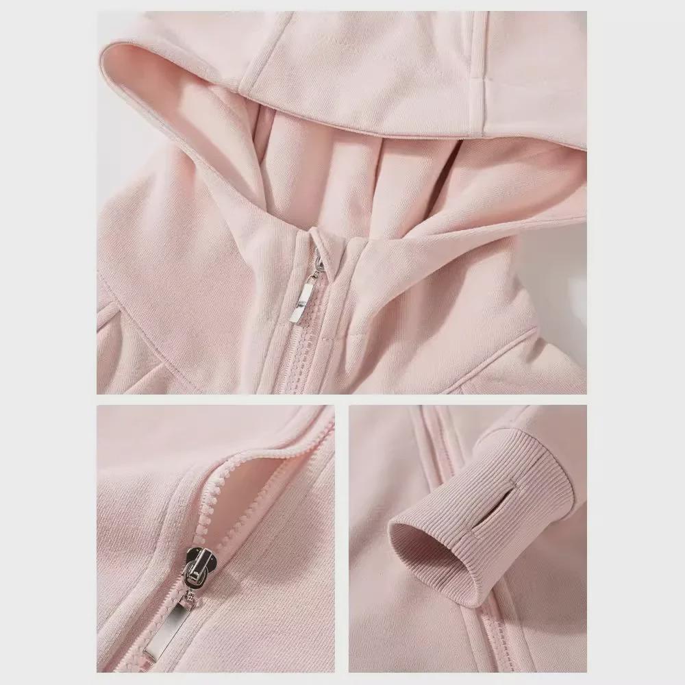 Женская короткая куртка Mamba Cotton Velvet Slim и спортивный свитер с капюшоном — трендовая коллекция осень/зима 2024 года