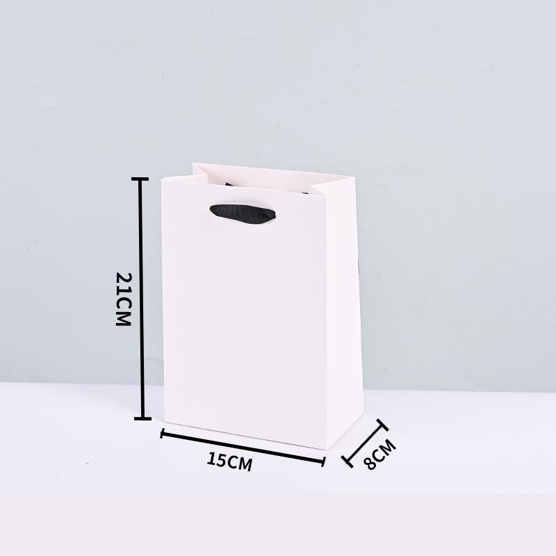 Golden Border Tote Pouches Paper Bag with Handle DIY Crafts Clothing Gift Box Sacks Black Border Birthday Christmas Wedding and Bridesmaid Gift Bags