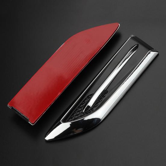 2шт акульи жабры автомобиль автомобиль-Стайлинг боковой поток воздуха вентиляционный декор наклейка