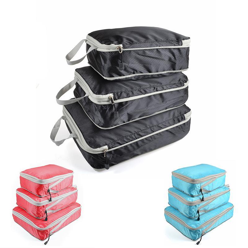 3-piece Storage Set Compression Expansion Multi-size Storage Three-piece Set Large-capacity Outdoor Travel Home Storage Set
