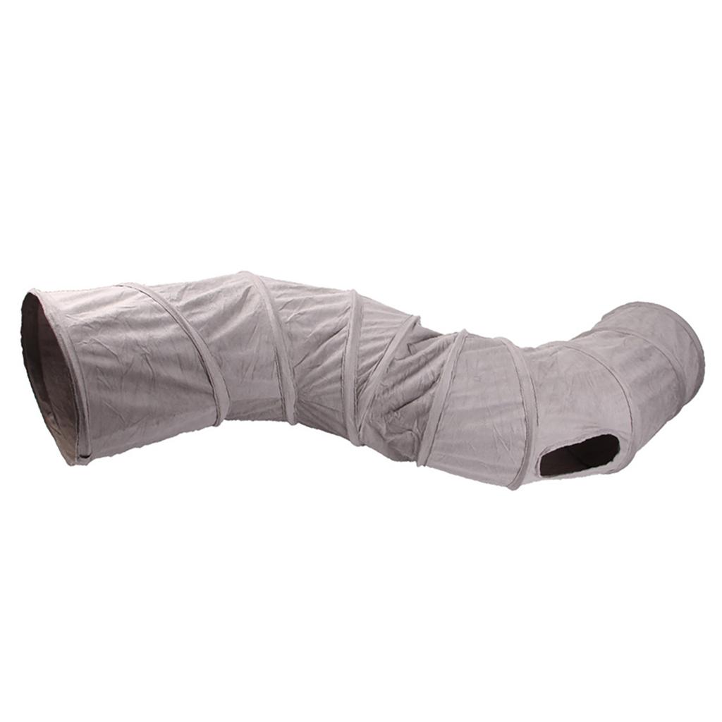 Туннель для кошек, складной, S-образный, для кошачьих игрушек, пещера для кошачьих игр, интерактивная игрушка, товары для домашних животных, для кошек, кроликов, щенков, морских свинок