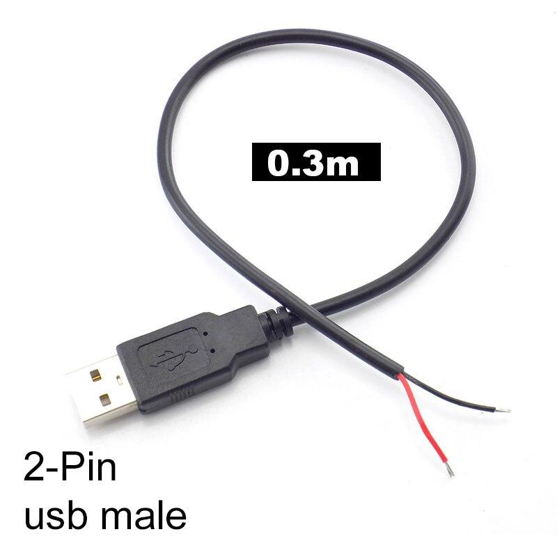 2-контактный 4-контактный провод Micro USB diy 2,0 «папа-мама» типа C c, провод зарядного устройства, разъем питания, удлинитель, ремонтный кабель
