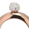 Stainless Steel Alcohol Jug Bracelet Gold Rhinestones Lid Bangle Hip Flask  Bars