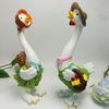 Пара фигурок уток, скульптура животных, забавная садовая статуя, украшение для двора для свадебных подарков