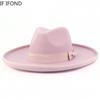 Последний дизайн, шляпа Fedora для женщин, очаровательные розовые свадебные украшения, церковные шляпы, зимняя шерстяная панама, джазовая кепка