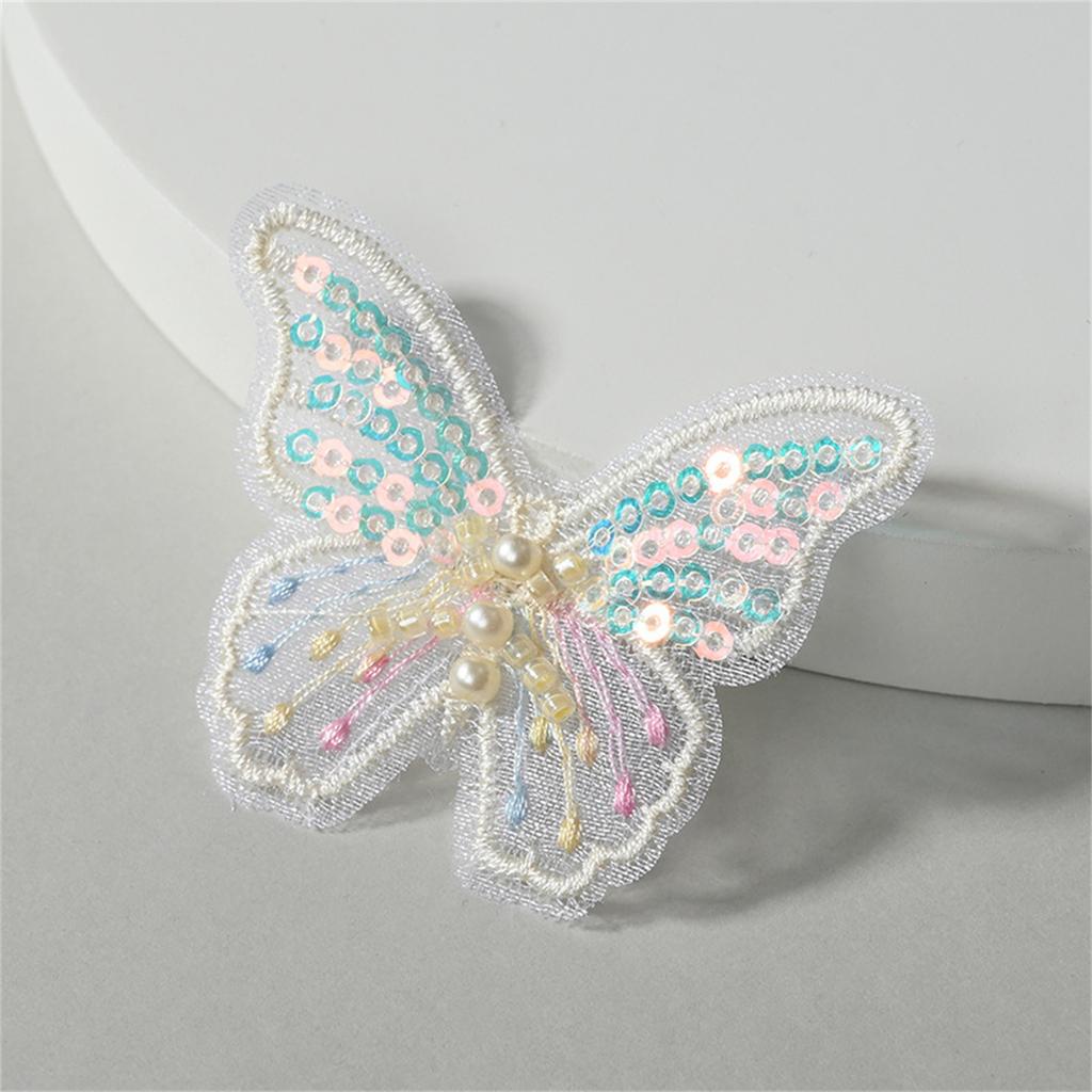 100 шт 62*48 мм изысканные пайетки вышитые сетчатые бабочки для DIY головных уборов заколки для волос декор одежды шляпы обуви швейные заплатки