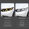 Светодиодная фара в сборе для Honda Civic 9-го поколения (2012-2015) со светодиодными ДХО в стиле Lamborghini и динамическими поворотниками
