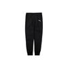 Solid Color Logo Print Jogger Sweatpants Men Bottoms Black 656582-03