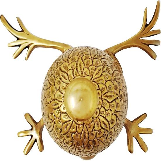 Красивые настольные колокольчики Уникальные настольные колокольчики Домашний декор Подарок Звонок для вызова Звонок для ресепшена Лягушка, Тодд, Латунь