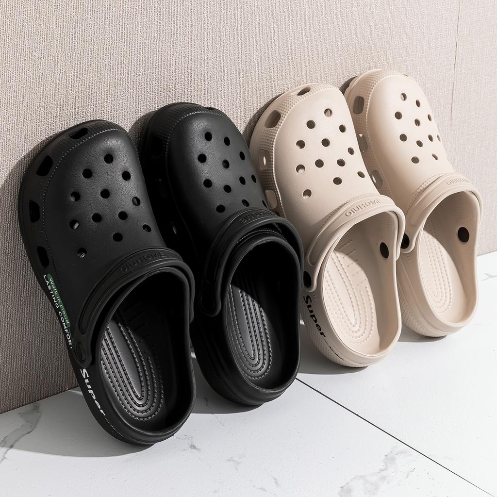 Платформа Женские Клоги Обувь Пляж Сад Толстая Подошва Сандалии Мода Удобные Нескользящие Тапочки Для Дома Улицы Мужчины Обувь с Отверстиями