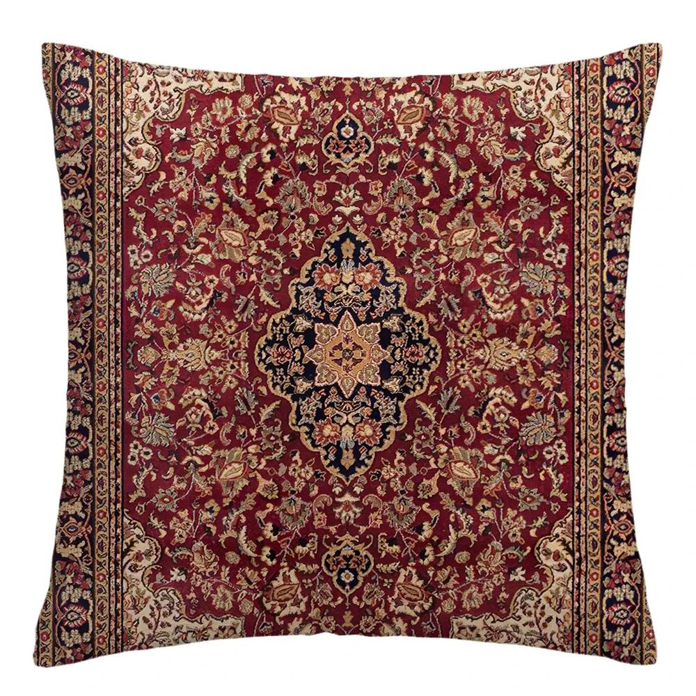 Moroccan Ethnic Cushion Cover, Short Plush Pillowcase 40x40 45x45 50x50 60x60, Sofa Decorative Cushion Cover, Home Decoration