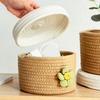 Плетеная корзина для хранения с крышкой веревка для одежды полотенец