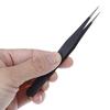 1Pc Micro Point Curved Straight Tweezers Fine Tip Stainless Steel