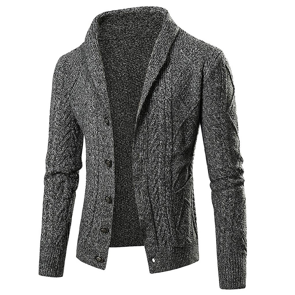 Winter Fashion Mens And Autumn Loose Cardigan Warm Lapel Hooded Jacket Sweater