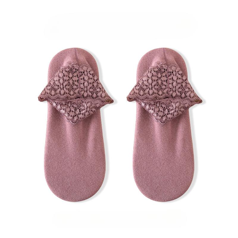 Женские осенне-зимние утолщенные теплые флисовые носки, кружевные носки до щиколотки, нескользящие носки-тахо