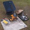 Captain Stag Solo Light Grill, lightweight and compact stainless steel fire pit with storage bag (UG-93)