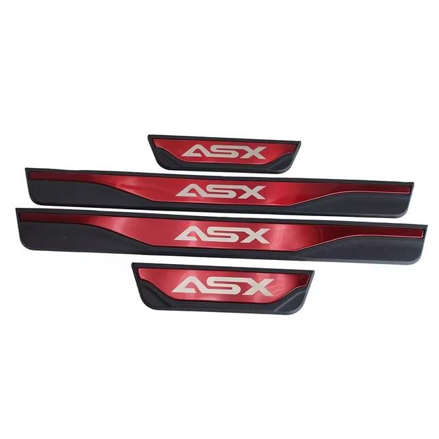 Для Mitsubishi ASX 2013 2014 2015 2016 - 2024 Защитная накладка на порог Педаль Накладка на порог Наклейка Декоративный элемент Аксессуары для стайлинга автомобиля
