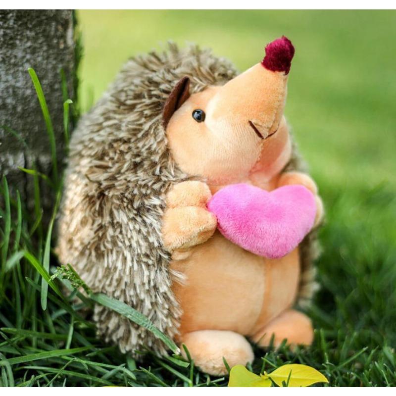 1 шт. 17 см кукла-ежик игрушки, пара плюшевых игрушек, уникальные и милые украшения в виде животных