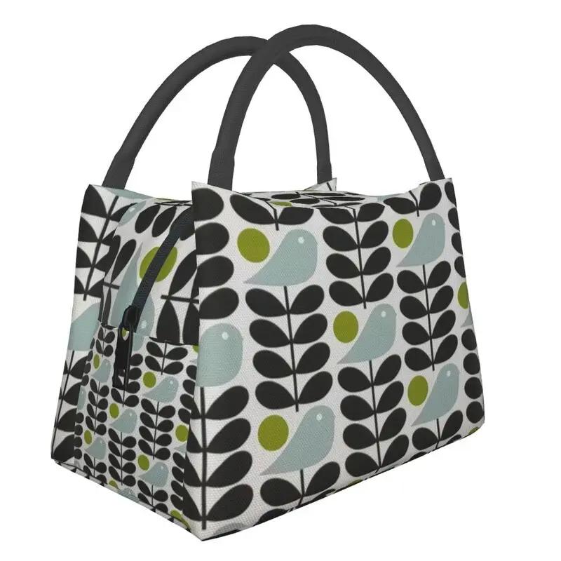 Orla Kiely Cat Изолированная сумка для ланча для женщин Скандинавский портативный холодильник Термобокс для еды Офис