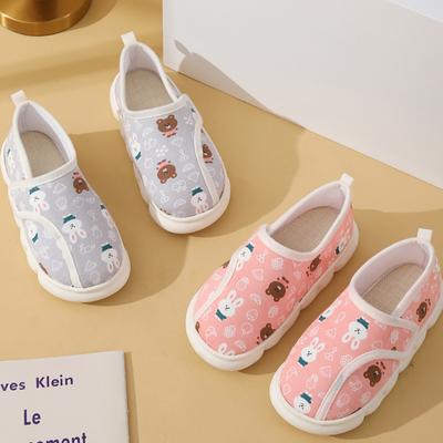 Модные новые мультяшные животные хлопковые тапочки женские зимние на липучке сумка и хлопковые туфли женские теплые нескользящие плоские шлепанцы женские