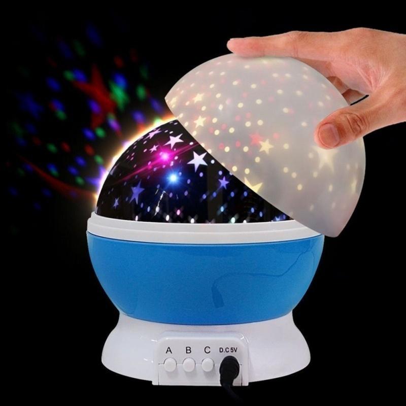 Ночной светильник Хэллоуин украшения Ночная звезда Луна Небо Звездный проектор светодиодный светильник Детская детская спальня