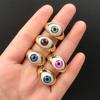 Jewelry Copper Gold Plated Demon Eyes Finger Ring Vintage Cool Resin Eyes Ring Creative Personalized Punk Eyeball Ring Girls