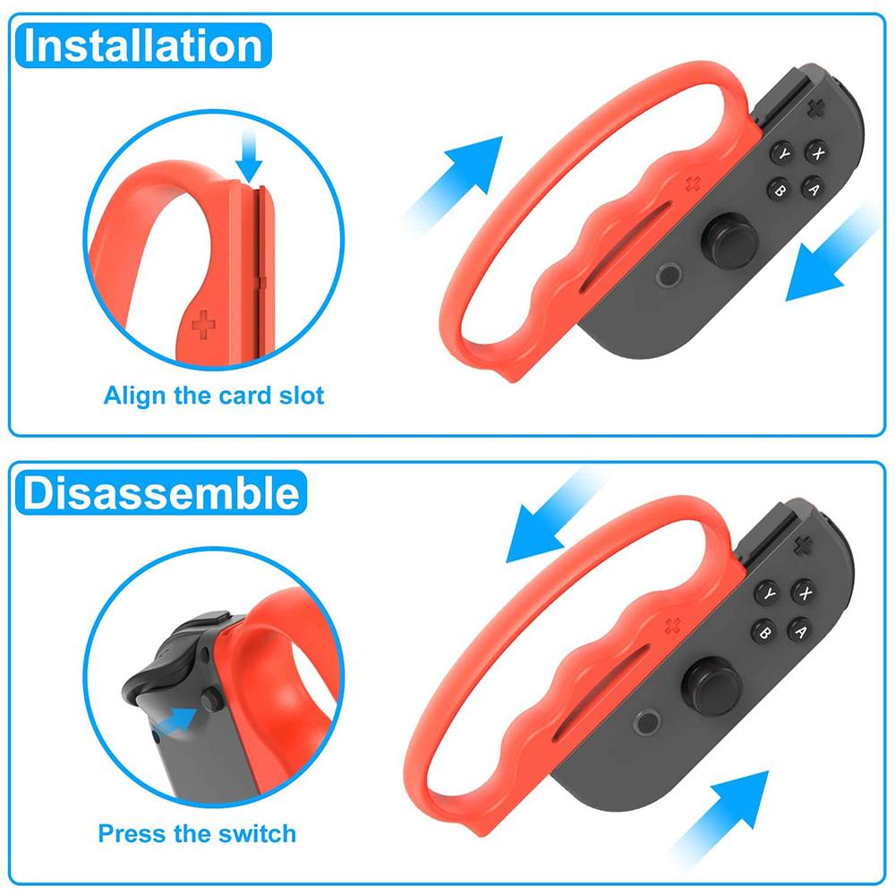 1 пара ручек для контроллера Nintendo Switch Joy Con с ремешками для фитнеса, бокса, игровые аксессуары