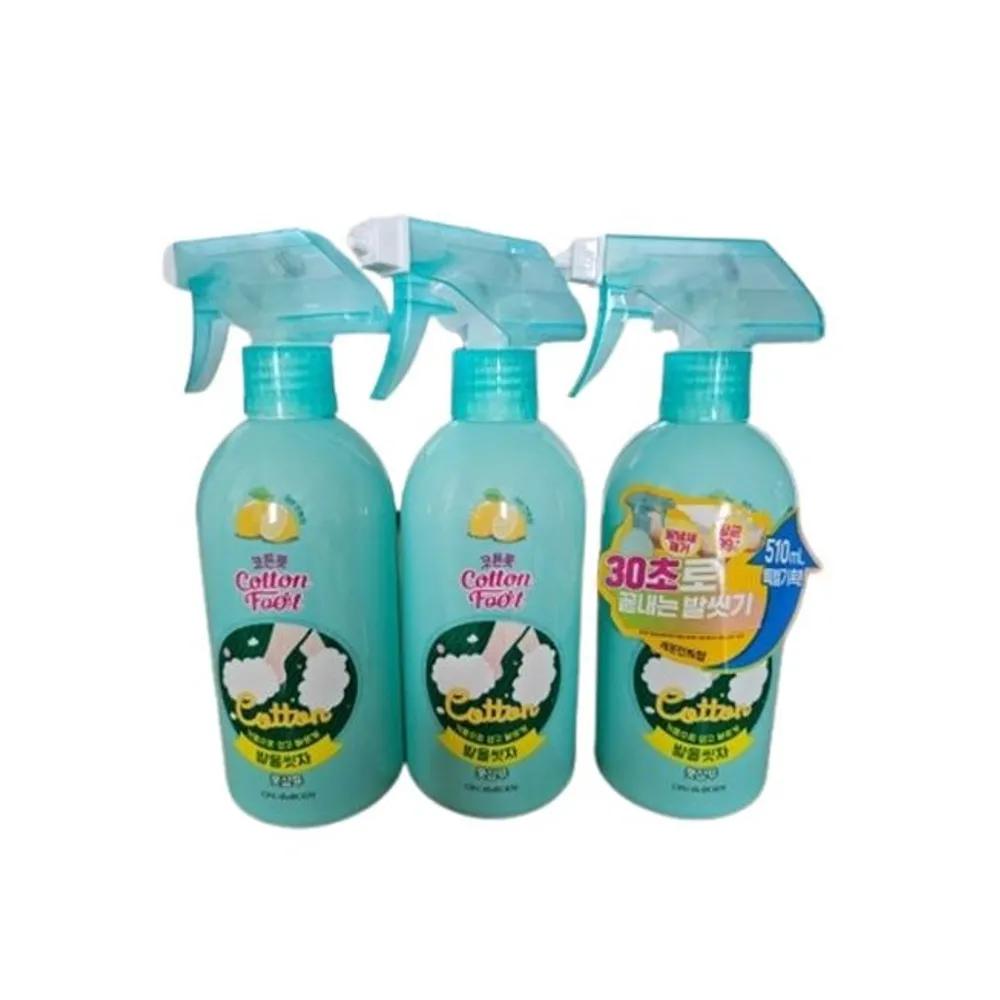 ON THE BODY Cotton Foot Let's Wash Your Feet Foot Shampoo 510ml Lemon, 3 Packs