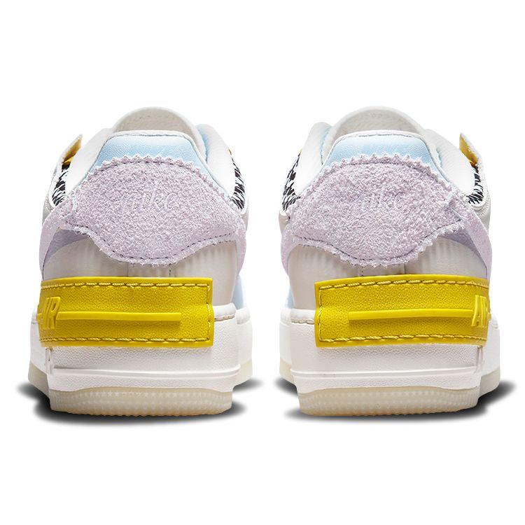 Nike Женские кроссовки Air Force 1 Shadow Patchwork разноцветные с парусом водородно-синие DM8076-100