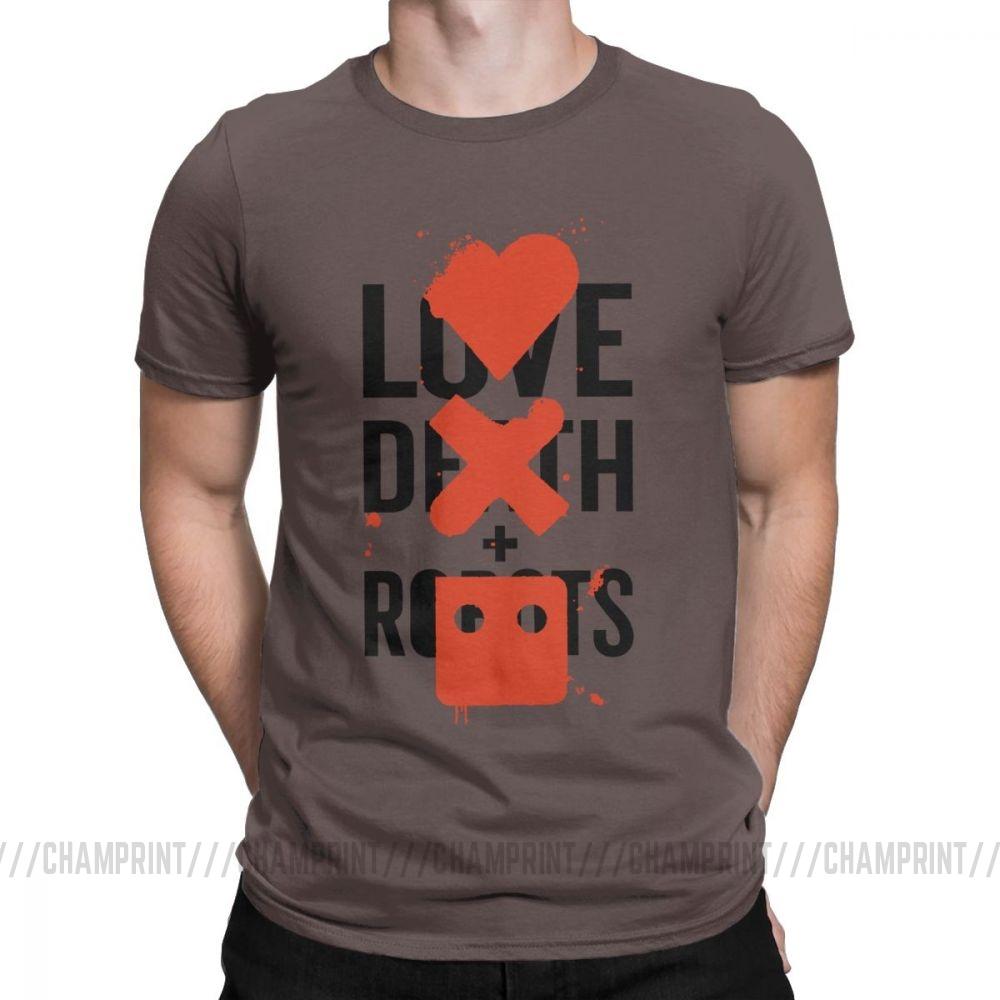 Крутая футболка Love Death And Robots Футболка Большого Фаната Хэви-метал Научная фантастика