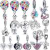 925 Silver Balloon Boy Girl Moon Tree Stars Heart Angel Bottle Pacifier Beads Fit Original Charms Bracelet Women Jewelry