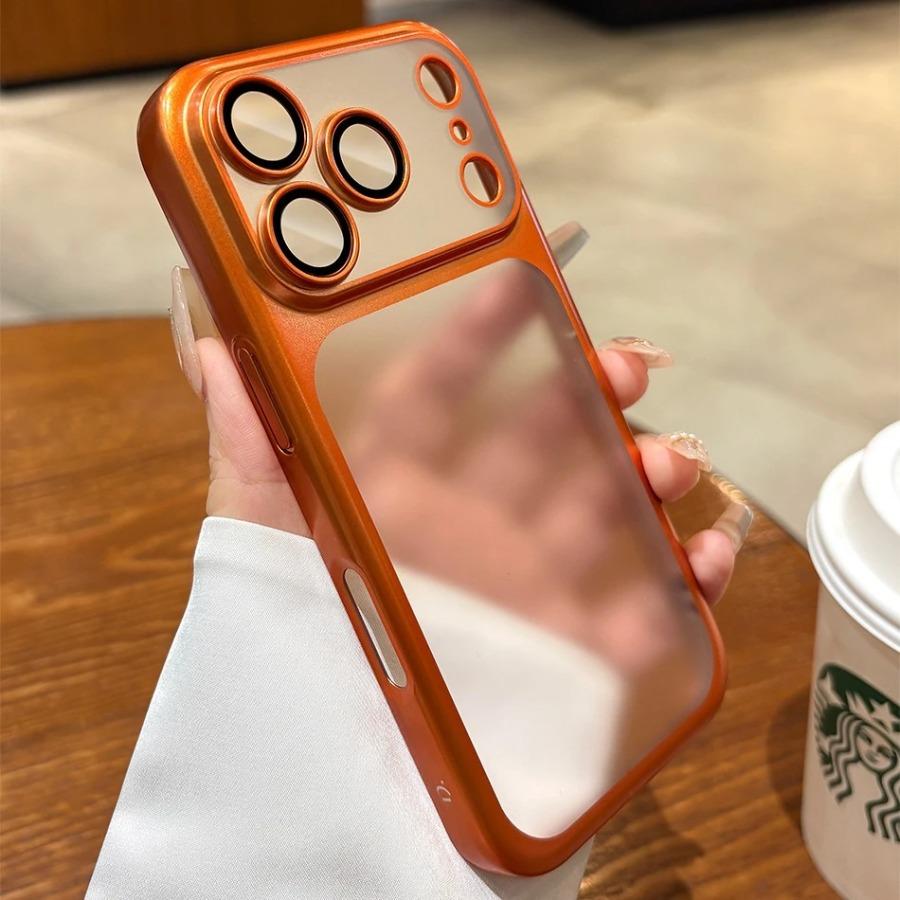 Роскошный Матовый Жесткий Ультратонкий Чехол из ПК для iPhone 17 16 15 Pro Max 17Pro Покрытие Защитная Пленка для Камеры Матовый Ударопрочный Чехол