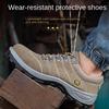 Износостойкая рабочая страховая обувь, легкая, с плетеным ворсом, устойчивая к ударам и проколам, защитная обувь со стальным мешком на голове