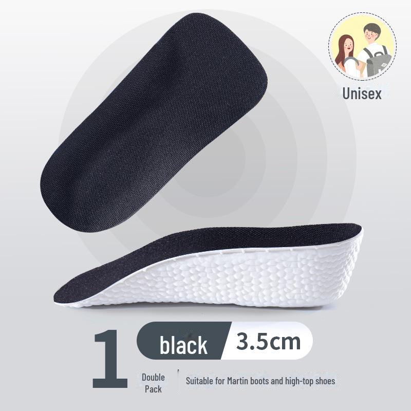 Стельки с 7 точками увеличения высоты: Мужские армейские тренировочные и женские спортивные полусводчатые накладки Velvet для лета, невидимая подтяжка
