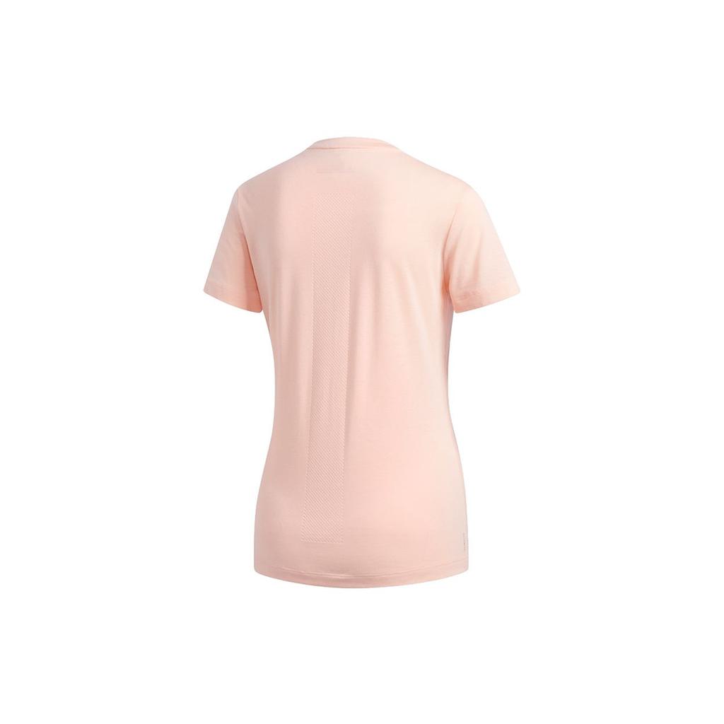 Adidas Run It Tee Soft Casual Running Round Neck Short Sleeve T-Shirt Women Tops Pink EJ8275