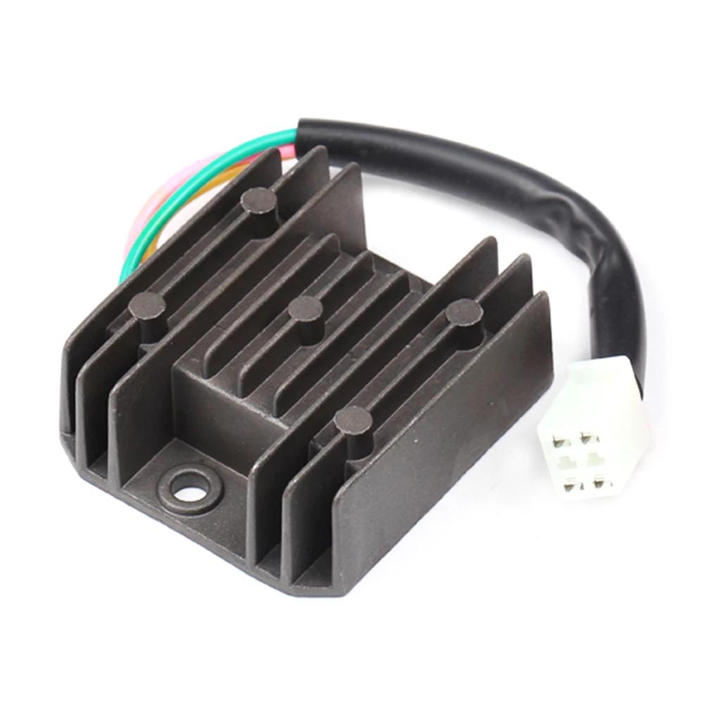 12V 4 Wires Voltage Regulator Rectifier For GY6 50cc 80cc 100cc 120cc 150cc Motorcycle Scooter Moped ATV Aluminium