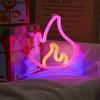 LED Neon Sign Lightning Shaped Wall Night Light USB Battery Operated For Home Bedroom Party Wedding Decor Table Lamp