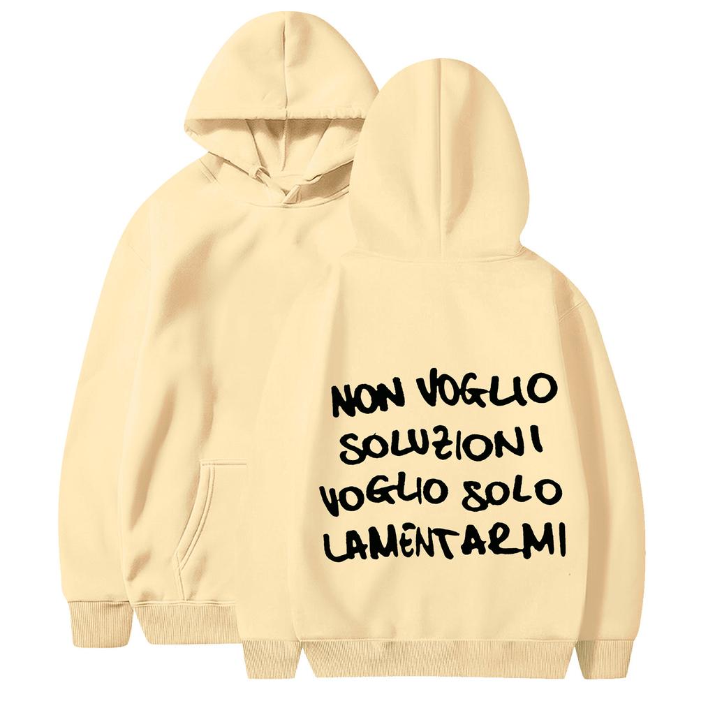 Women's Casual Fashion Solid Color Rugby Print Long Sleeve Hooded Sweatshirt Top