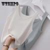 Women's Summer Ice Silk Camisole Outside Wear Large Size Slim Sleeveless Top Thin