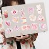 50 Cartoon Pink Story Graffiti Stickers Decorate Guitar Notebook Suitcase DIY Waterproof