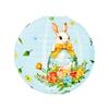 Пасхальный круглый бумажный фонарь диаметром 11,81 дюйма с принтом пасхального кролика, подвесной фонарь, китайский японский бумажный фонарь для домашнего ресторана, пасхальный декор