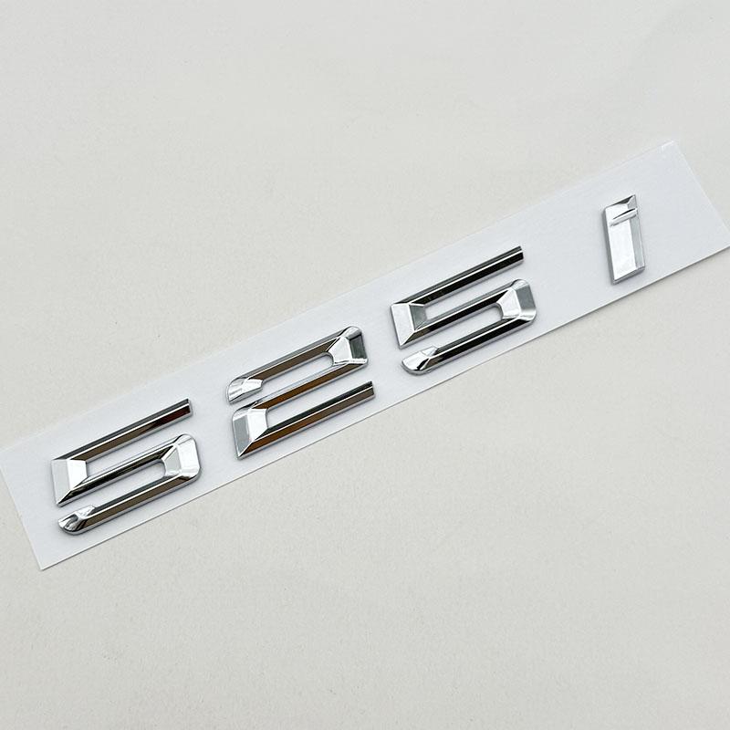 3D ABS Car Letters Logo 520i 528i 530i 535i Badge Sticker Rear Trunk Emblem For BMW 5 Series 530i 520i Tail Marking Accessories