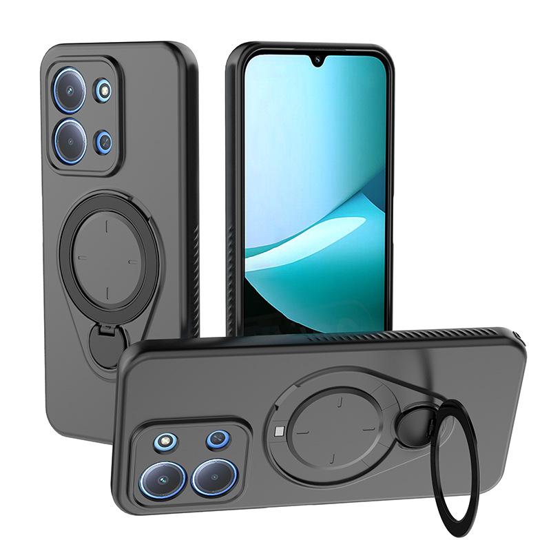 For Xiaomi Redmi 15C(173.16*81.07*8.2mm) Magnetic Phone Case,Soft TPU Kickstand MagSafe Phone Cover for Xiaomi Redmi 15C(173.16*81.07*8.2mm)