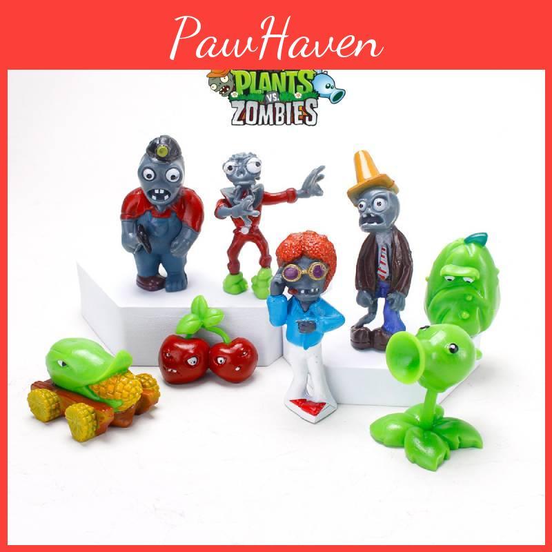 Растение против. Украшение для торта на день рождения зомби Горохострел Бомба Вишня Железное ведро Украшение для торта зомби