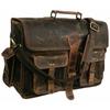 Handmade Retro Buffalo Leather Laptop Messenger Bag Office Briefcase Bag