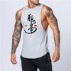 Mens Gym Workout Tank Top Muscle Sleeveless Shirt Running Sports Stringer Clothing Bodybuilding Singlets Fashion Fitness Vest