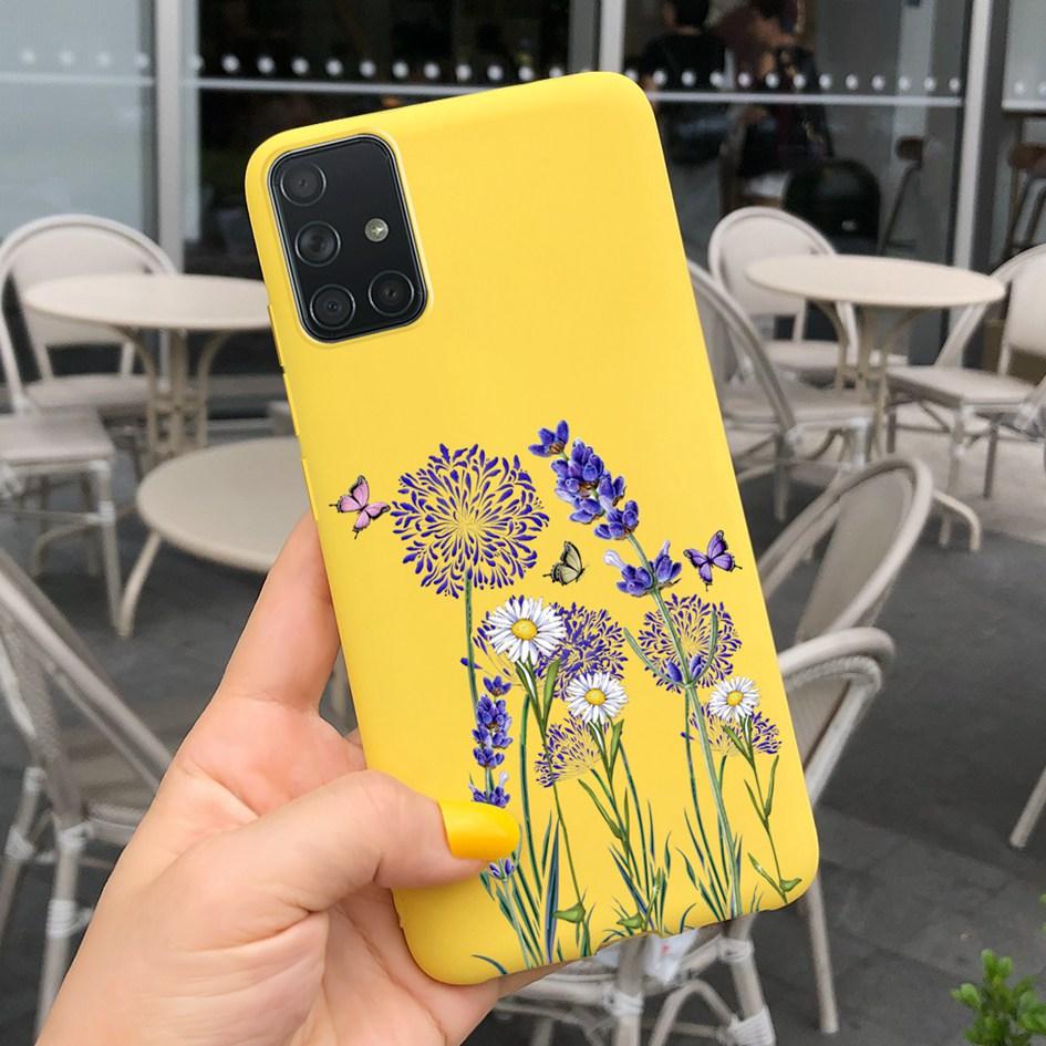 A51 A71 Case For Samsung Galaxy A51 4G Soft Touch Silicon Cover Shockproof Bumper Back Protector Bag for Samsung A 51 A 71 Coque