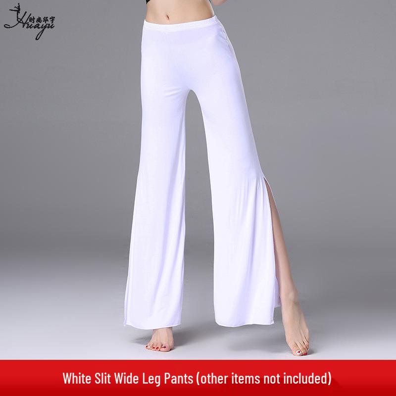 Женские свободные драпированные модальные брюки широкие от бедра для танцев и йоги 2025