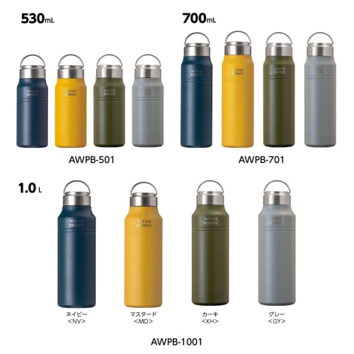 Atlas WENS 1000ml/1.0 Liter Water Bottle, Insulates Cold and Hot Water, Vacuum Insulated, Stainless Steel, Lightweight, Easy To Clean, Suitable for Ou