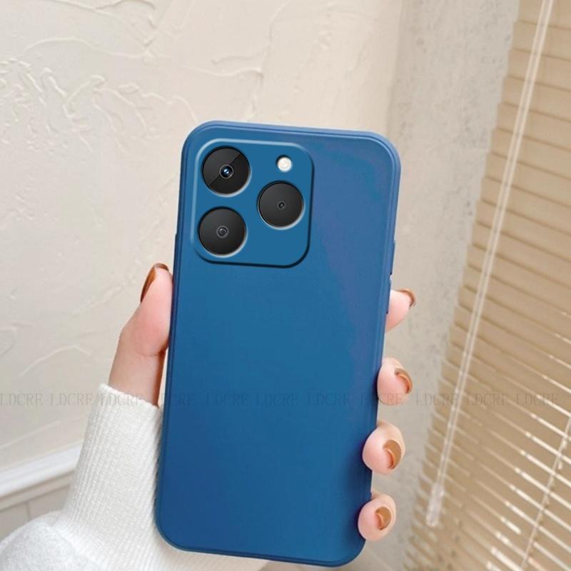 Для OPPO Realme 15T Чехол Обложка Realme 15T Capas Противоударный Бампер для Телефона Жидкий Силиконовый ТПУ Защитный Чехол OPPO Realme 15T Чехол